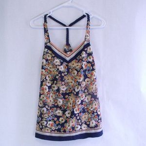 Lauren Conrad Braided Strap Floral Cami Tank